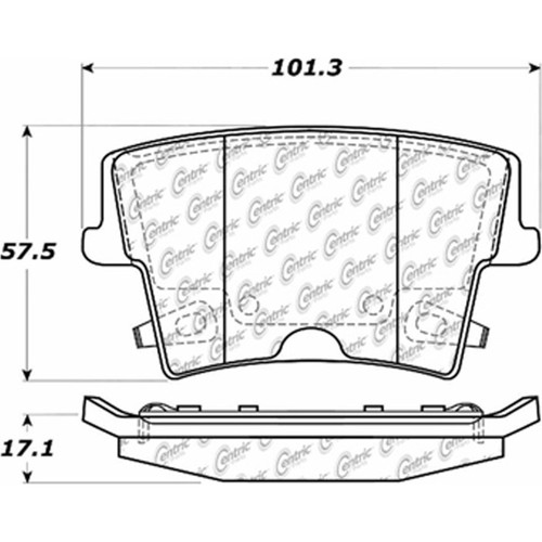 Posi Quiet Ceramic Brake Pads with Shims and Hardware for 2005-2023 Dodge/Chrysler (Magnum, 300, Charger, Challenger) 105.10572
