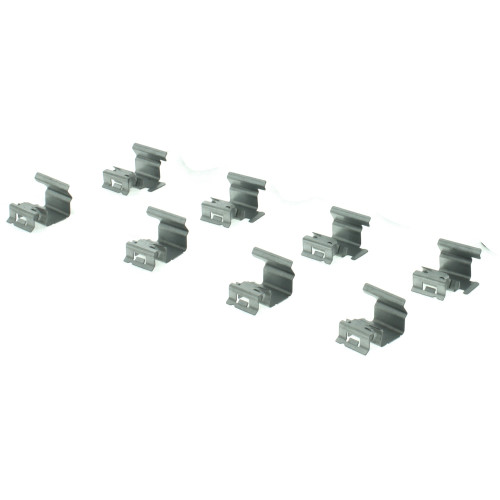 Posi Quiet Ceramic Brake Pads with Shims and Hardware for 2005-2009 Ford/Mercury/Jaguar (Five Hundred, Freestyle, Montego, X-Type) 105.10710
