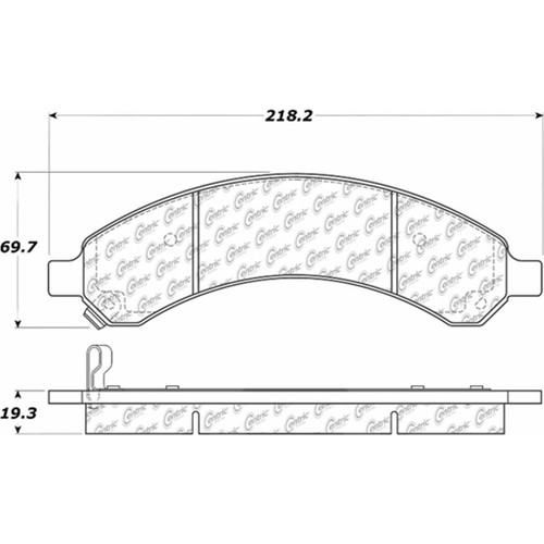 Posi Quiet Ceramic Brake Pads with Shims and Hardware for 2003-2008 Chevrolet/GMC (Express 3500, Savana 3500) 105.09890