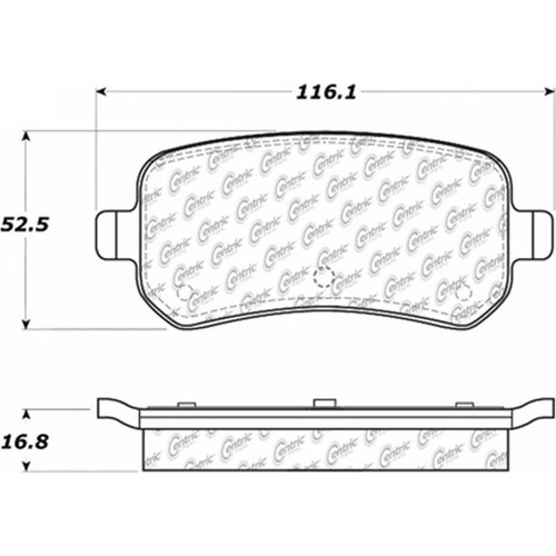 Posi Quiet Ceramic Brake Pads with Shims and Hardware for 2004-2013 Ford/Mercury/Chrysler 105.10210
