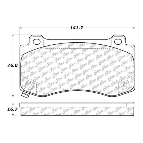 Posi Quiet Ceramic Brake Pads with Shims and Hardware for 2005-2023 Chrysler/Dodge/Jeep (300, Charger, Magnum, Grand Cherokee) 105.11490