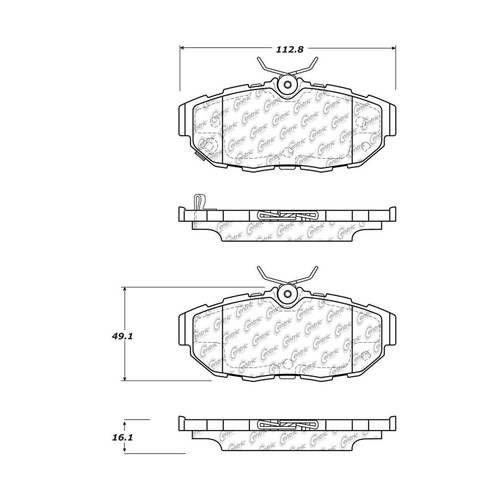 Posi Quiet Ceramic Brake Pads with Shims and Hardware for 2011-2014 Ford (Mustang) 105.14650