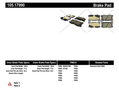Posi Quiet Ceramic Brake Pads with Shims for 2015-2020 Hyundai/Kia/Genesis (Genesis, K900, G80) 105.17990