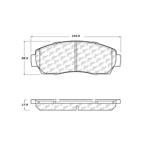 Posi Quiet Ceramic Brake Pads with Shims and Hardware for 2011-2025 Honda/Subaru/Acura (Odyssey, Accord Crosstour, Crosstour, CR-V)