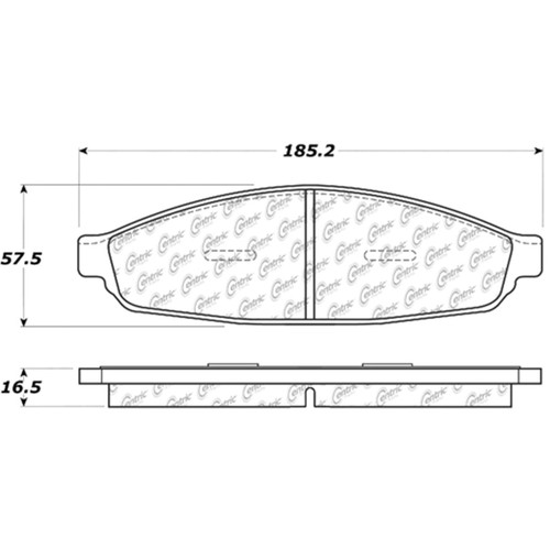 Posi Quiet Extended Wear Brake Pads with Shims and Hardware for 2003-2005 Lincoln (Aviator) 106.09530