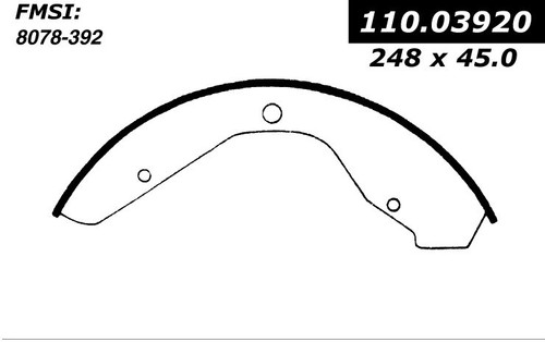 Premium Brake Shoes for 1971-1979 Volkswagen (Super Beetle) 111.03920