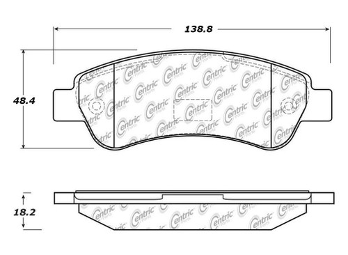 Posi Quiet Extended Wear Brake Pads with Shims for 2014-2020 Ram (ProMaster 1500, ProMaster 2500, ProMaster 3500, ProMaster Rapid) 106.14901