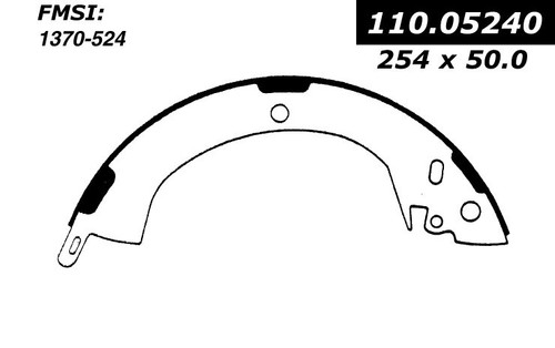 Premium Brake Shoes for 1983-2008 Dodge/Mitsubishi (Power Ram 50, Raider, Ram 50, Mighty Max) 111.05240
