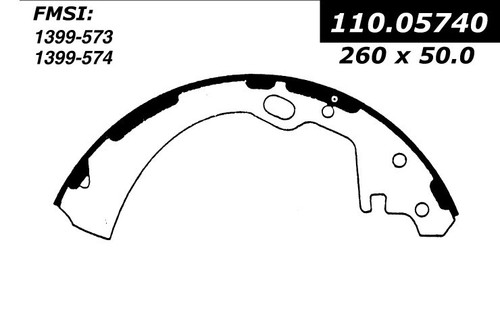 Premium Brake Shoes for 1985-2017 Nissan (D21, Frontier, Pathfinder, Pickup) 111.05740