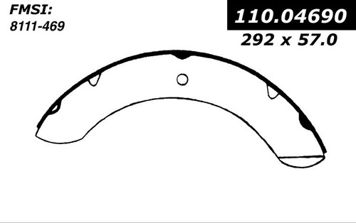 Premium Brake Shoes for 1960-1980 Toyota (Land Cruiser) 111.04690