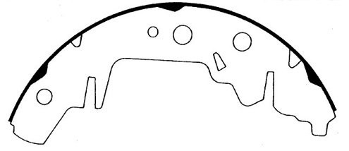 Premium Brake Shoes for 1995-2007 Chrysler/Dodge/Plymouth (Grand Voyager, Town &amp; Country, Voyager, Caravan) 111.07140