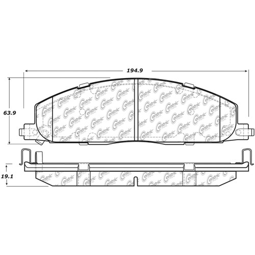 Posi Quiet Extended Wear Brake Pads with Shims and Hardware for 2009-2018 Dodge/Ram (Ram 2500, Ram 3500, 2500, 3500) 106.14000