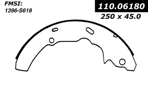 Premium Brake Shoes for 1989-2000 Ford/Mercury (Taurus, Thunderbird, Cougar, Sable) 111.06180