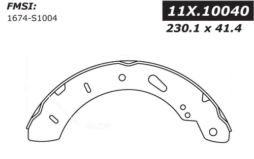 Premium Brake Shoes for 2012-2018 Ford (Focus) 111.10040