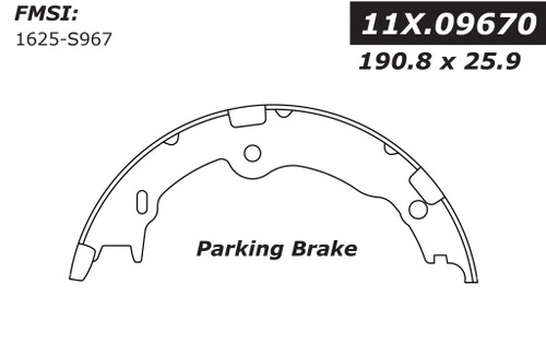 Premium Parking Brake Shoes for 2007-2023 Lexus/Toyota (LS460, LS600h, LC500h, LC500) 111.09670