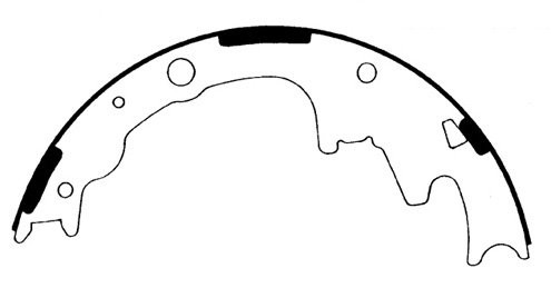 Premium Brake Shoes for 1995-2010 Ford/Mazda (Ranger, B2300, B2500, B3000) 111.07040