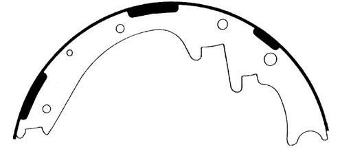 Premium Brake Shoes for 1995-2010 Ford/Mazda (Ranger, B2300, B2500, B3000) 111.07050