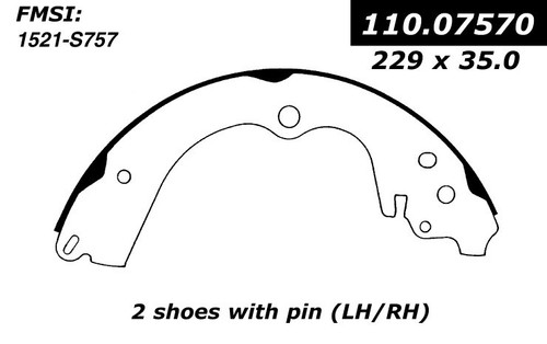 Premium Brake Shoes for 2000 Subaru (Legacy) 111.07570