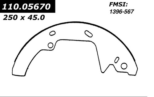 Heavy Duty Brake Shoes for 1986-1992 Ford/Mercury (Taurus, Sable) 112.05670