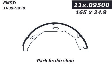 Premium Parking Brake Shoes for 2008-2017 Mercedes-Benz (C300, C350, C63 AMG, E350) 111.09500