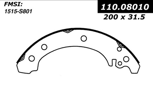 Premium Brake Shoes for 2003-2008 Toyota (Corolla) 111.08010