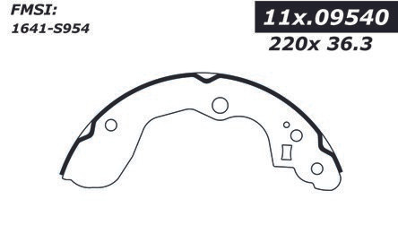 Premium Brake Shoes for 2008-2014 Suzuki (SX4, S-Cross) 111.09540