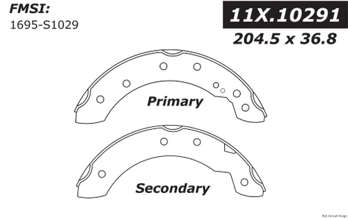 Premium Brake Shoes for 2002-2015 Nissan/Renault/Dodge (Platina, Aprio, Clio, Stepway) 111.10291