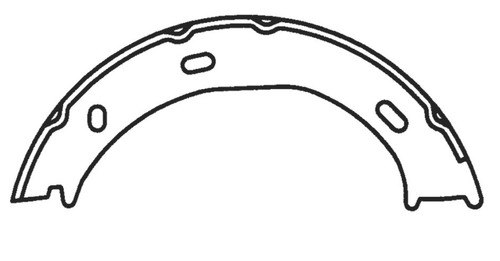 Premium Parking Brake Shoes for 2002-2018 Mercedes-Benz/Dodge/Freightliner (G500, G55 AMG, Sprinter 2500, Sprinter 3500) 111.08660
