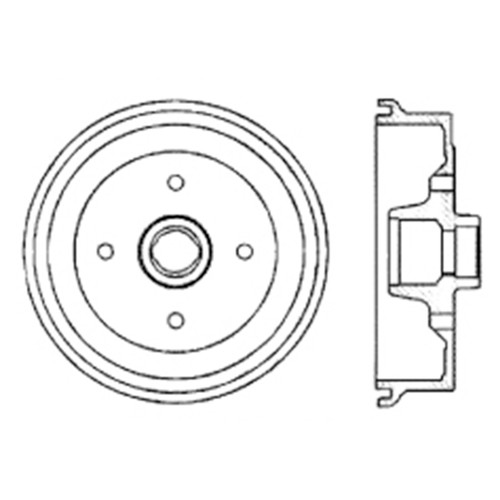 Premium Brake Drum for 1965-2004 Volkswagen (Beetle, Karmann Ghia, Sedan, Safari) 122.33005