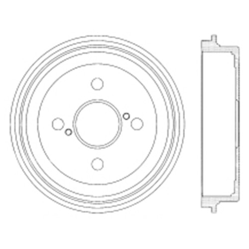 Premium Brake Drum for 2000-2005 Toyota (Echo) 122.44039