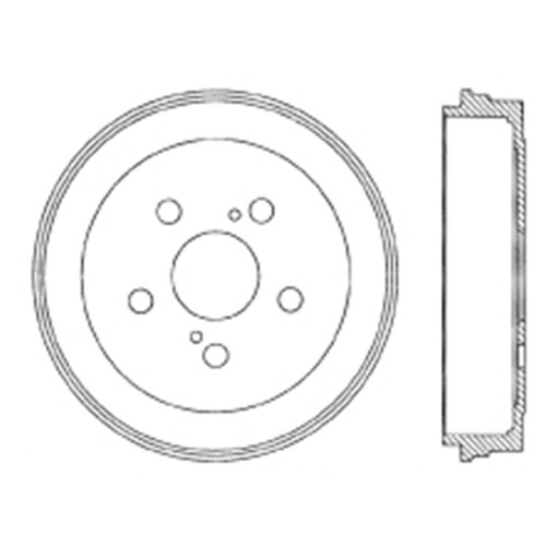Premium Brake Drum for 2003-2008 Pontiac/Toyota (Vibe, Matrix) 122.44042