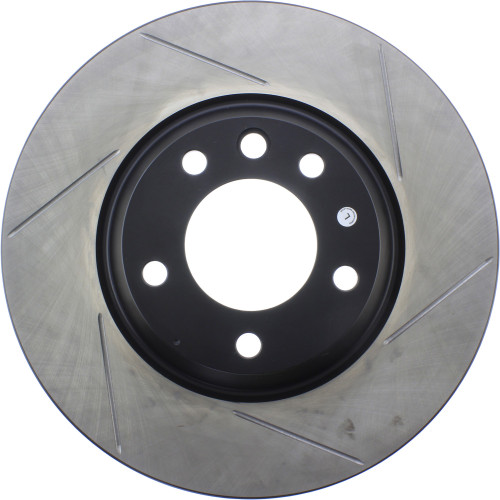 Sport Slotted Brake Rotor; Front Left for 2003-2018 Porsche/Volkswagen/Audi (Cayenne, Touareg, Q7) 126.33090SL