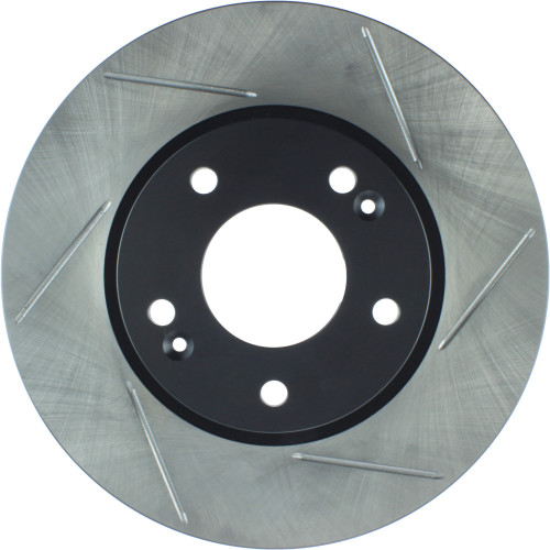 Sport Slotted Brake Rotor; Front Left for 2003-2013 Hyundai/Kia (Tiburon, Sonata, Tucson, Sportage) 126.51015SL