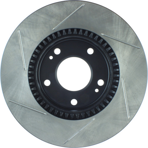 Sport Slotted Brake Rotor; Front Left for 2003-2013 Hyundai/Kia (Tiburon, Sonata, Tucson, Sportage) 126.51015SL