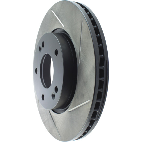 Sport Slotted Brake Rotor; Front Left for 2003-2013 Hyundai/Kia (Tiburon, Sonata, Tucson, Sportage) 126.51015SL