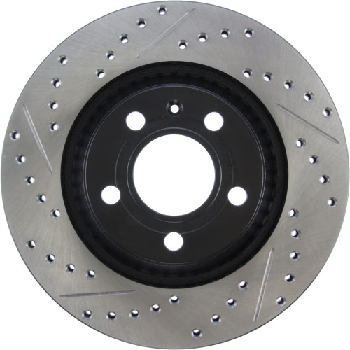 Sport Drilled & Slotted Brake Rotor; Rear Right for 2004-2009 Audi (S4) 127.33088R
