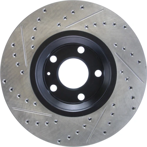 Sport Drilled & Slotted Brake Rotor; Front Left for 1997-2011 Audi/Seat (A8, A8 Quattro, A6, A6 Quattro) 127.33107L