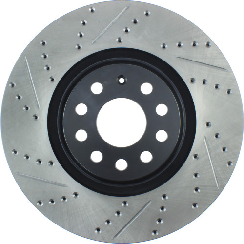 Sport Drilled & Slotted Brake Rotor; Front Right for 2012-2023 Volkswagen/Audi/Seat (CC, A3, GTI, S3) 127.33144R