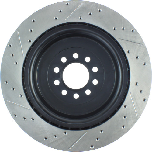 Sport Drilled & Slotted Brake Rotor; Front Right for 2003-2005 Jaguar (S-Type, Vanden Plas, XJR, Super V8) 127.20018R