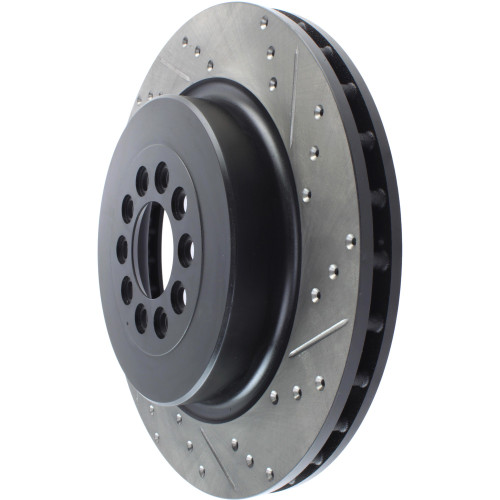 Sport Drilled & Slotted Brake Rotor; Front Right for 2003-2005 Jaguar (S-Type, Vanden Plas, XJR, Super V8) 127.20018R