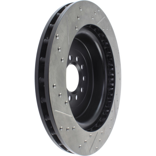 Sport Drilled & Slotted Brake Rotor; Front Right for 2003-2005 Jaguar (S-Type, Vanden Plas, XJR, Super V8) 127.20018R