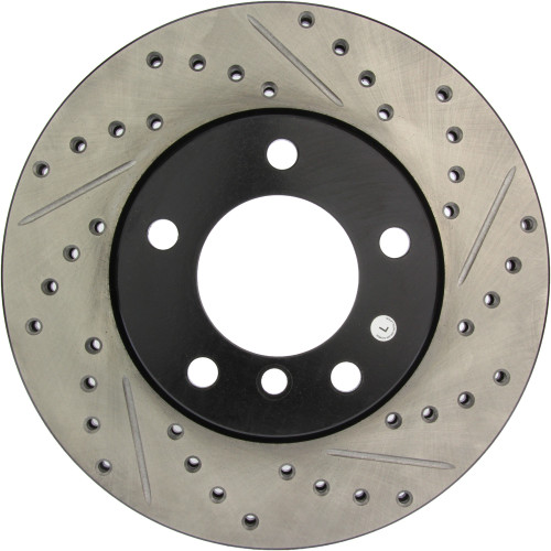 Sport Drilled & Slotted Brake Rotor; Front Left for 1992-2006 BMW (318i, 318is, 318ti, 323Ci) 127.34029L