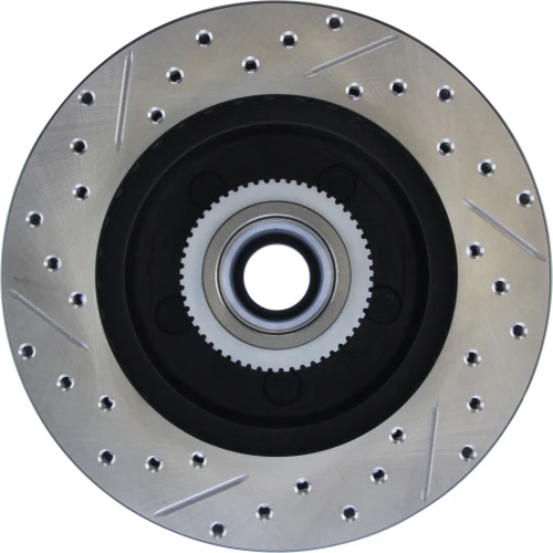 Sport Drilled & Slotted Brake Rotor; Front Left for 1992-2002 Chevrolet/GMC (C1500, C1500 Suburban, Express 1500, Tahoe) 127.66025L