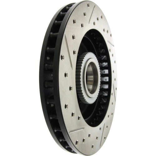 Sport Drilled & Slotted Brake Rotor; Front Left for 1992-2002 Chevrolet/GMC (C1500, C1500 Suburban, Express 1500, Tahoe) 127.66025L