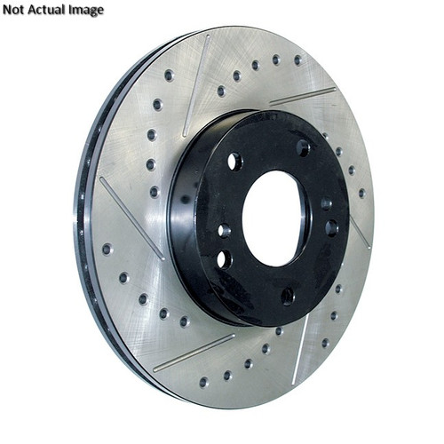 Sport Drilled & Slotted Brake Rotor; Front Left for 1985-1991 Buick/Cadillac/Chevrolet (Skyhawk, Skylark, Somerset, Somerset Regal)