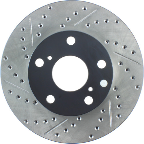 Sport Drilled & Slotted Brake Rotor; Front Right for 2005-2015 Toyota (Tacoma) 127.44136R