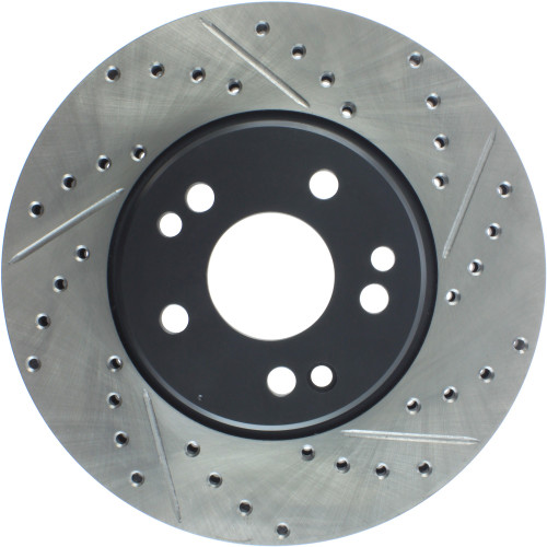 Sport Drilled & Slotted Brake Rotor; Front Left for 1990-1998 Mercedes-Benz (300SL, 500E, 500SL, SL320) 127.35019L