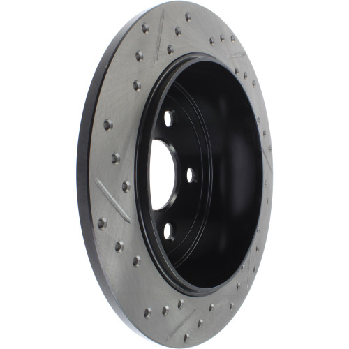 Sport Drilled & Slotted Brake Rotor; Rear Left for 2007-2018 Jeep (Wrangler, Wrangler JK) 127.67067L