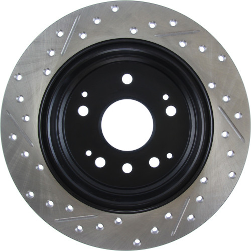 Sport Drilled & Slotted Brake Rotor; Rear Left for 2003-2011 Honda/Acura (Element, TL) 127.40061L