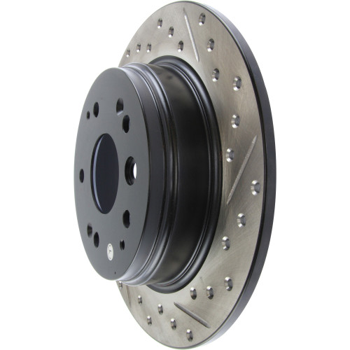 Sport Drilled & Slotted Brake Rotor; Rear Left for 2003-2011 Honda/Acura (Element, TL) 127.40061L
